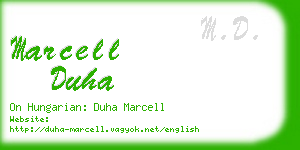 marcell duha business card